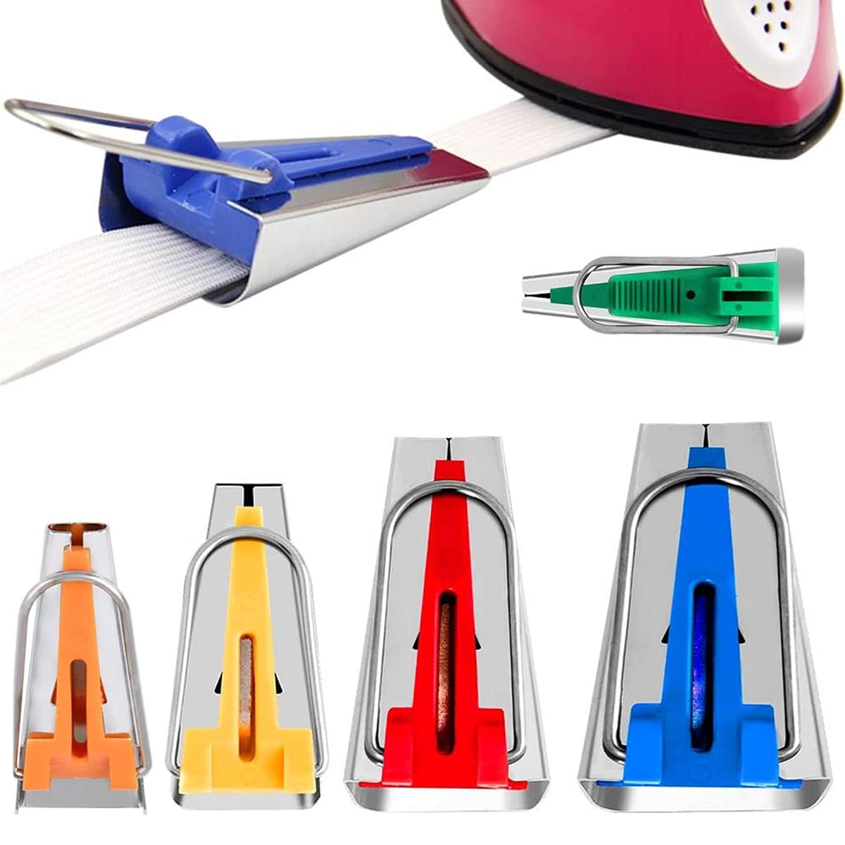 HASTHIP Bias Tape Maker Set of 5 Sizes 5 Sizes 1/4 HASTHIP Bias Tape Maker Set of 5 Sizes 5 Sizes 1/4